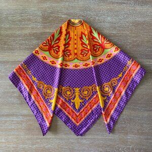 Multicolored Boho Geometric Scarf Shawl 29"